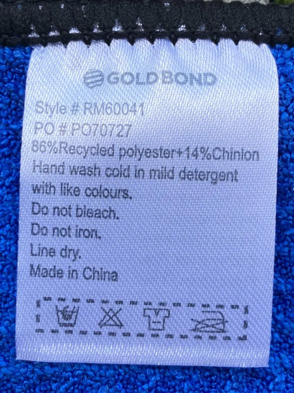 🧲 NEW 4imprint Magnetic Golf Towel Blue 13